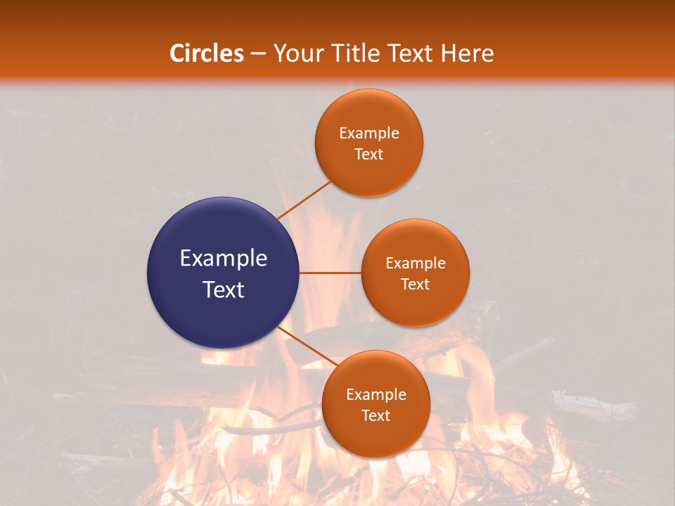 Light Flame Camp PowerPoint Template