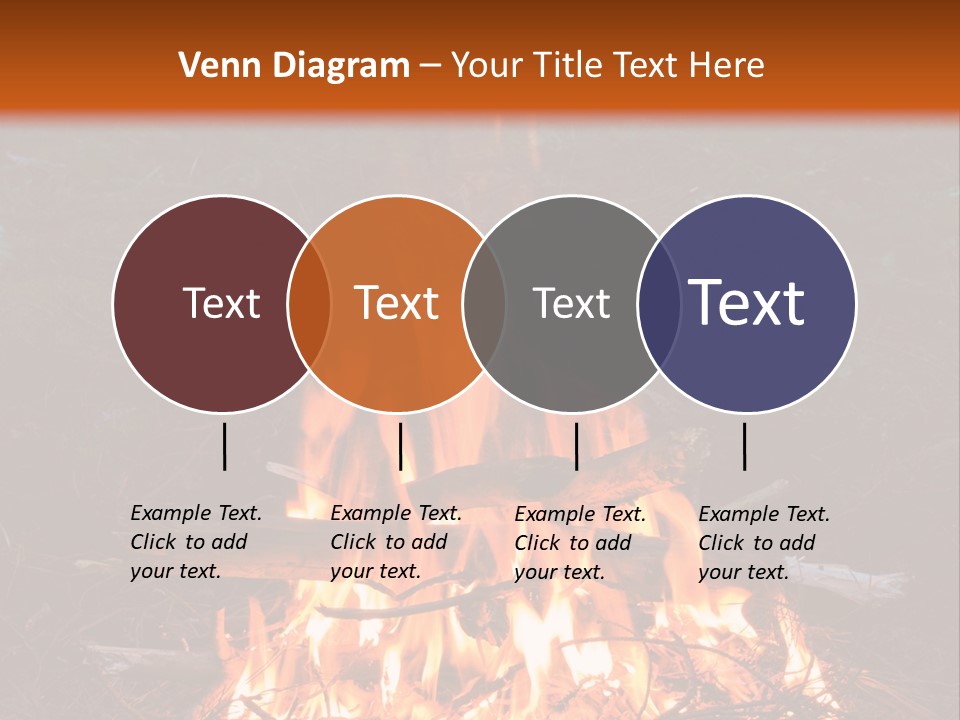 Light Flame Camp PowerPoint Template