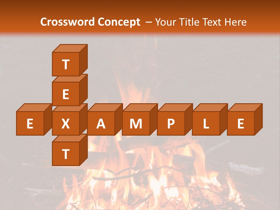 Light Flame Camp PowerPoint Template