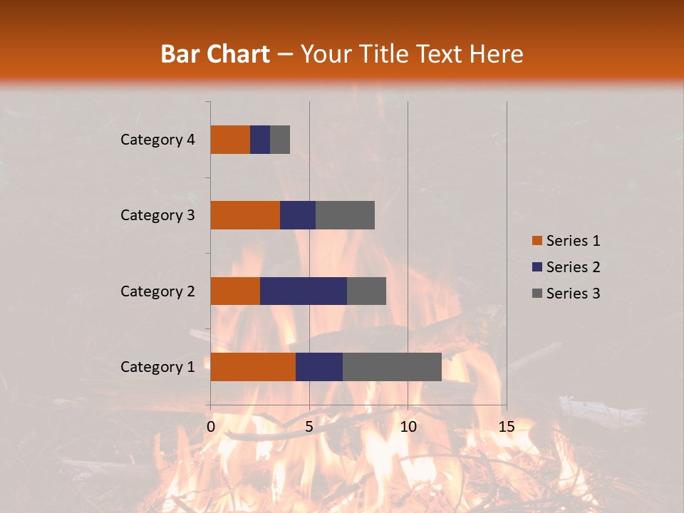 Light Flame Camp PowerPoint Template