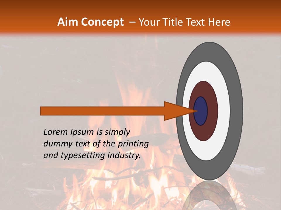 Light Flame Camp PowerPoint Template