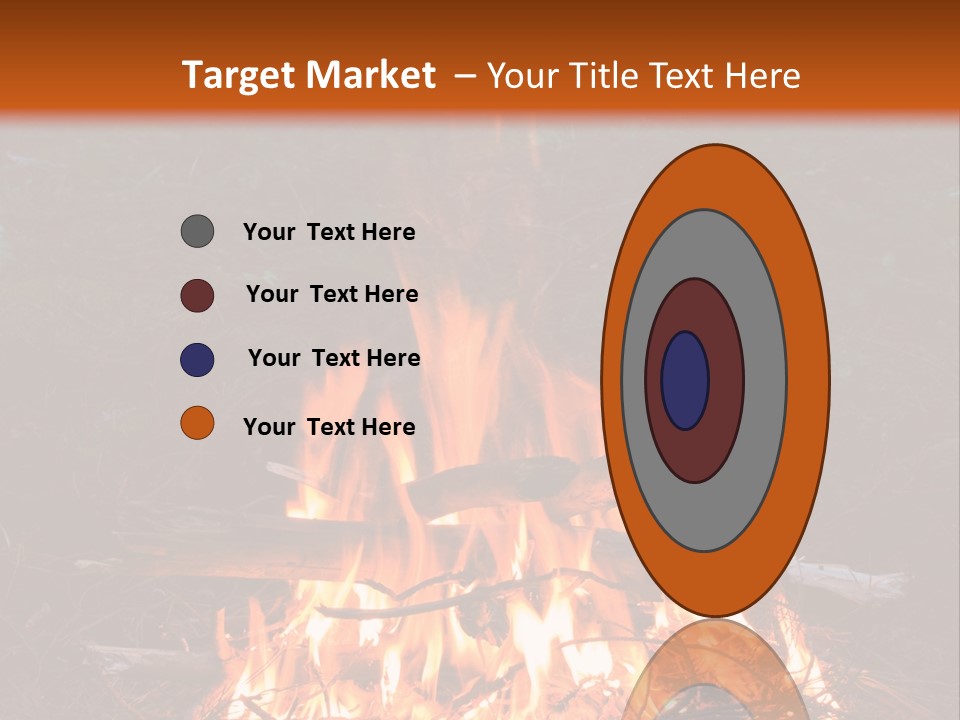 Light Flame Camp PowerPoint Template