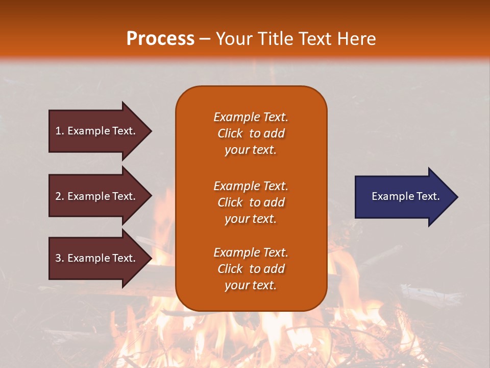 Light Flame Camp PowerPoint Template