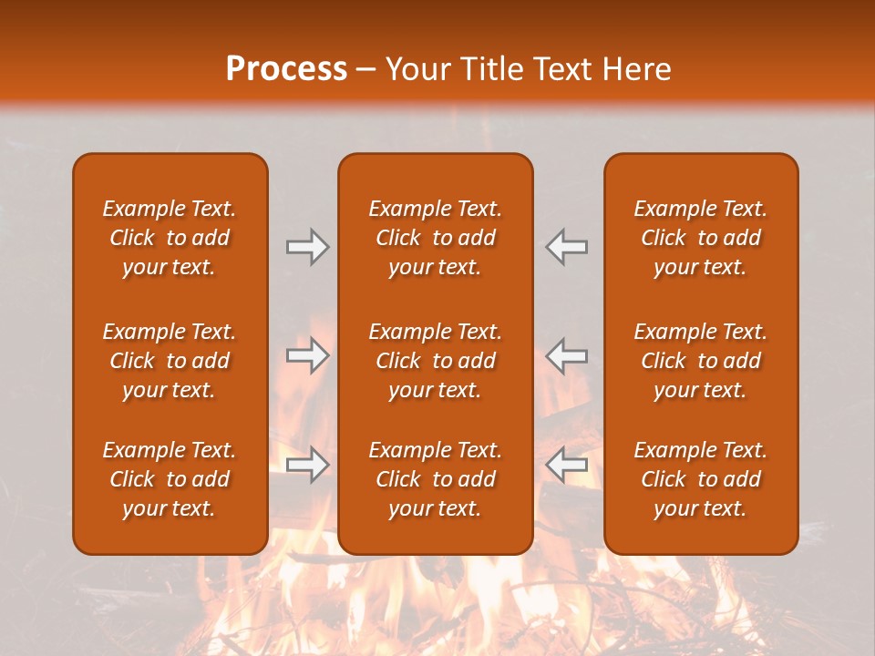 Light Flame Camp PowerPoint Template