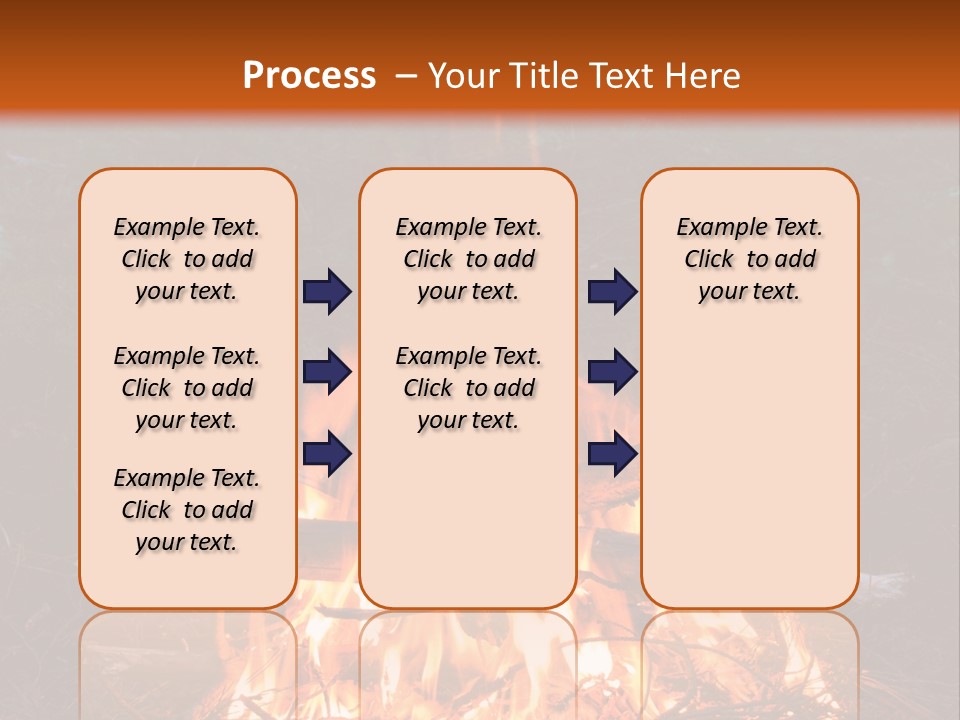 Light Flame Camp PowerPoint Template