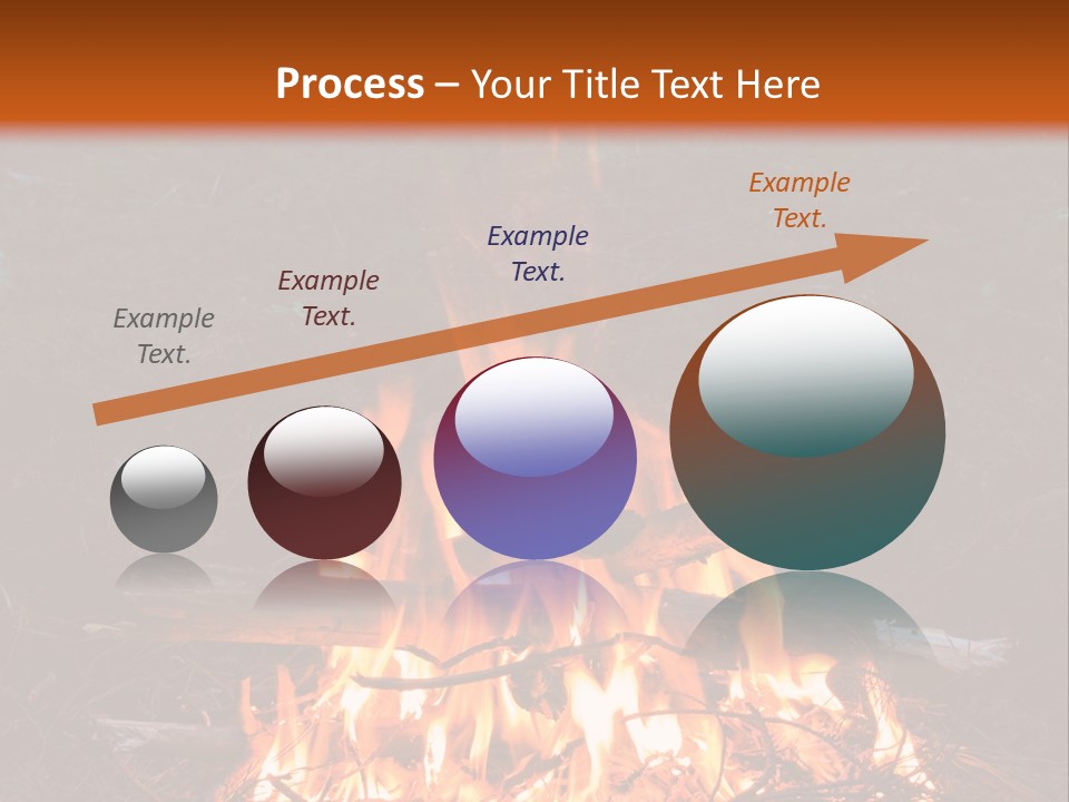 Light Flame Camp PowerPoint Template