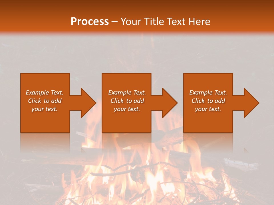 Light Flame Camp PowerPoint Template