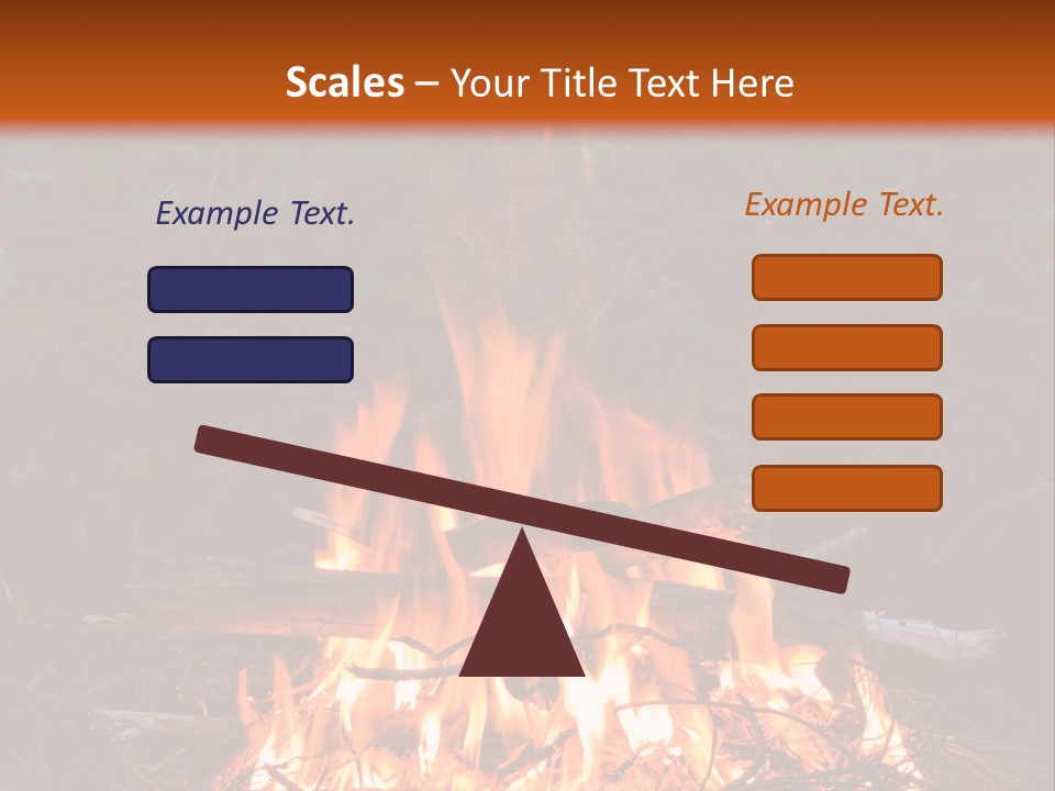 Light Flame Camp PowerPoint Template