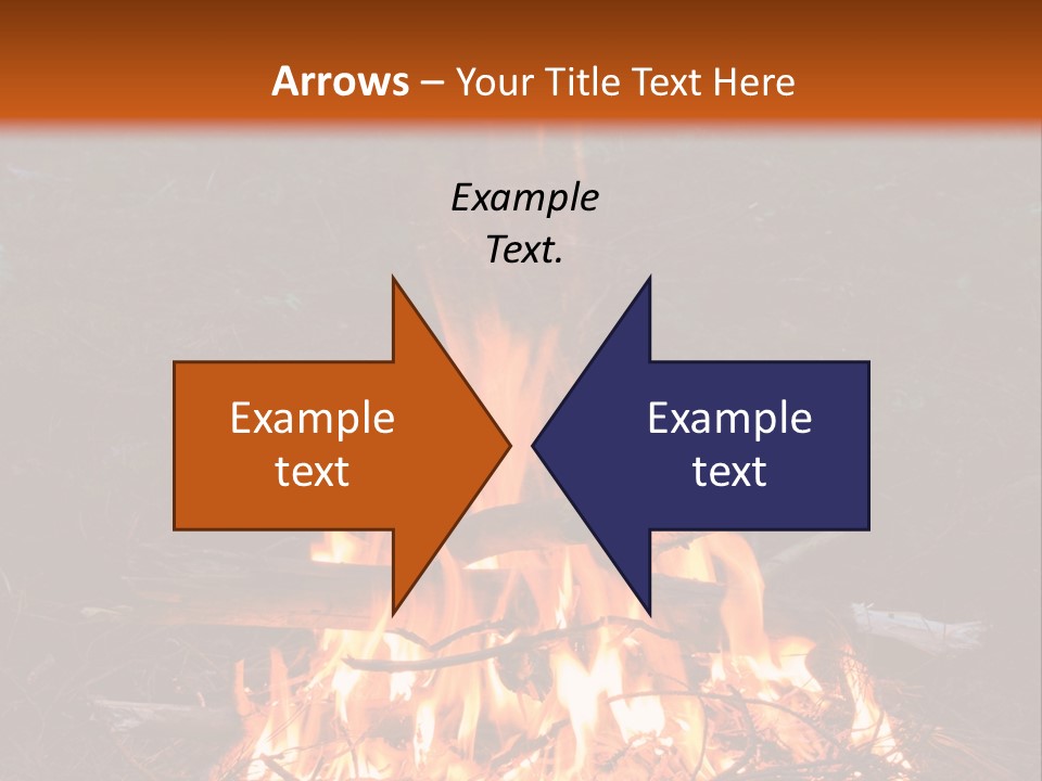 Light Flame Camp PowerPoint Template