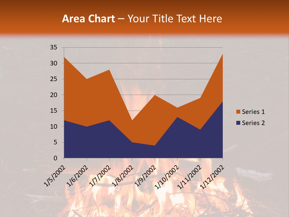 Light Flame Camp PowerPoint Template