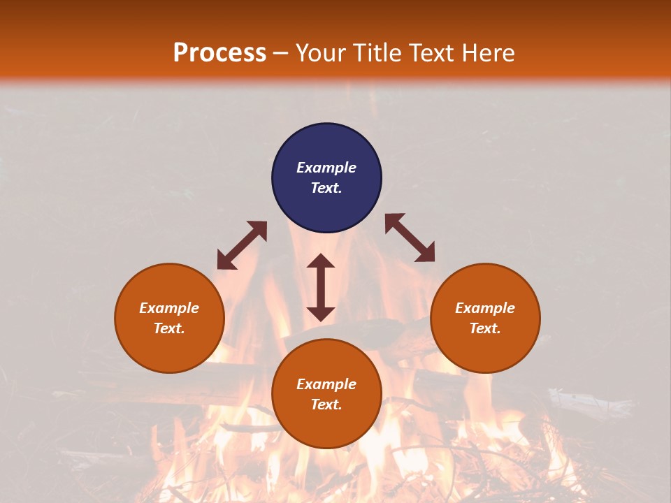 Light Flame Camp PowerPoint Template