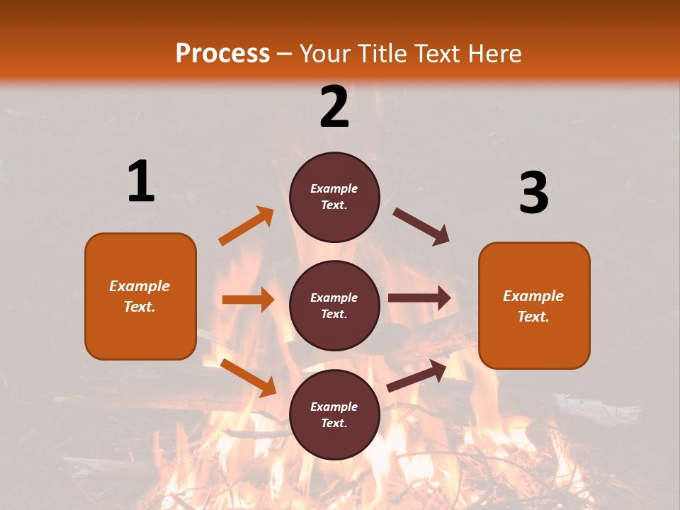 Light Flame Camp PowerPoint Template