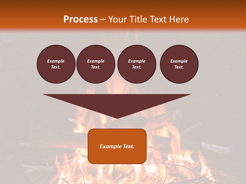 Light Flame Camp PowerPoint Template
