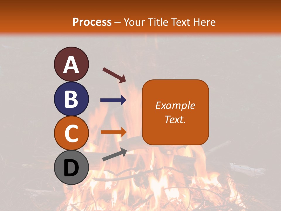 Light Flame Camp PowerPoint Template