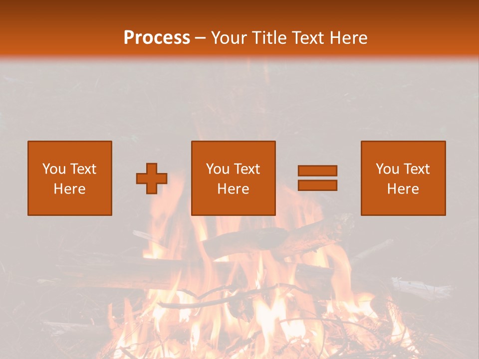 Light Flame Camp PowerPoint Template