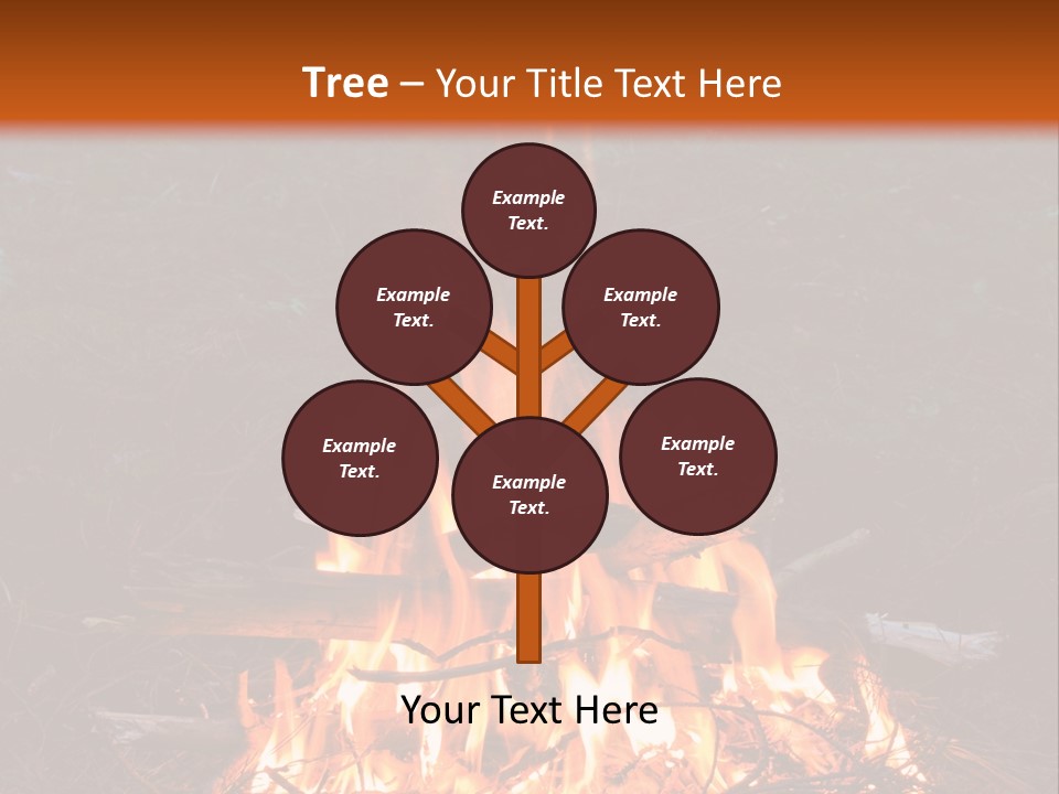 Light Flame Camp PowerPoint Template