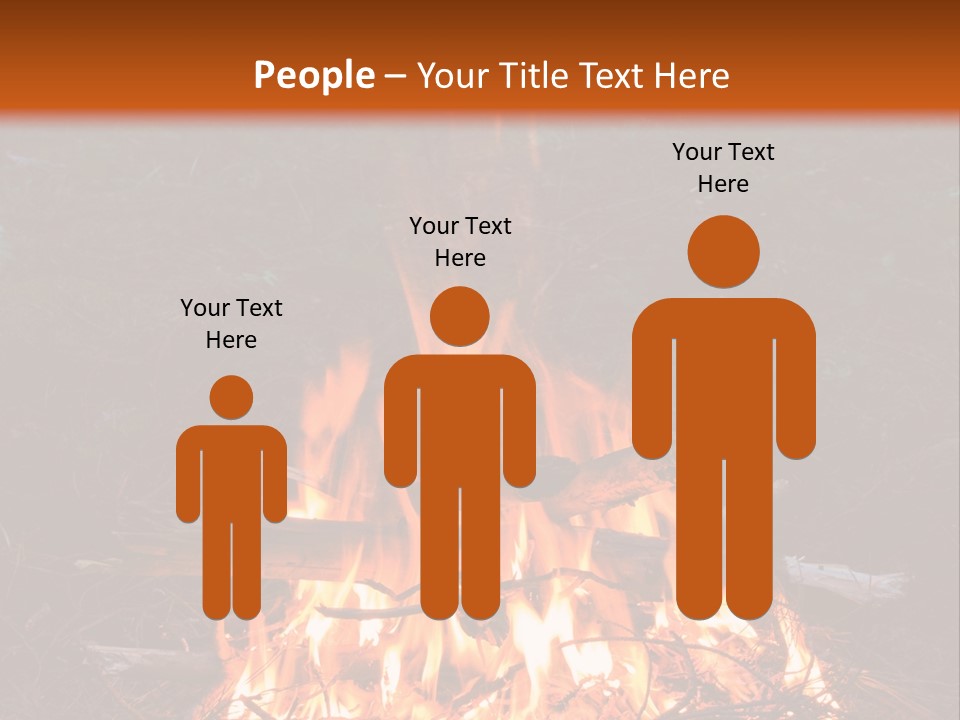 Light Flame Camp PowerPoint Template