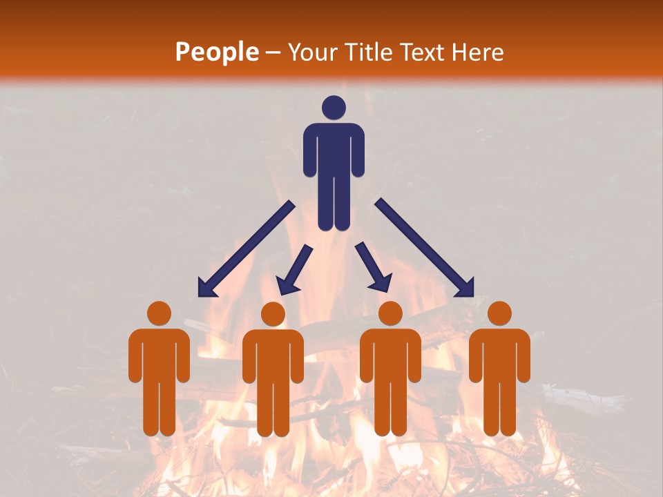 Light Flame Camp PowerPoint Template