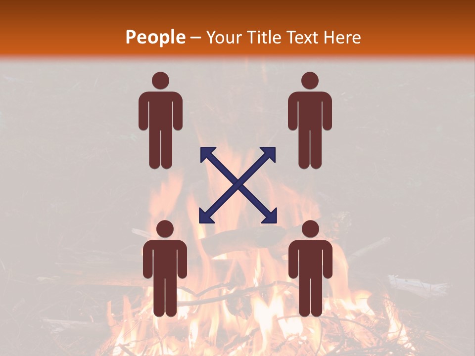 Light Flame Camp PowerPoint Template