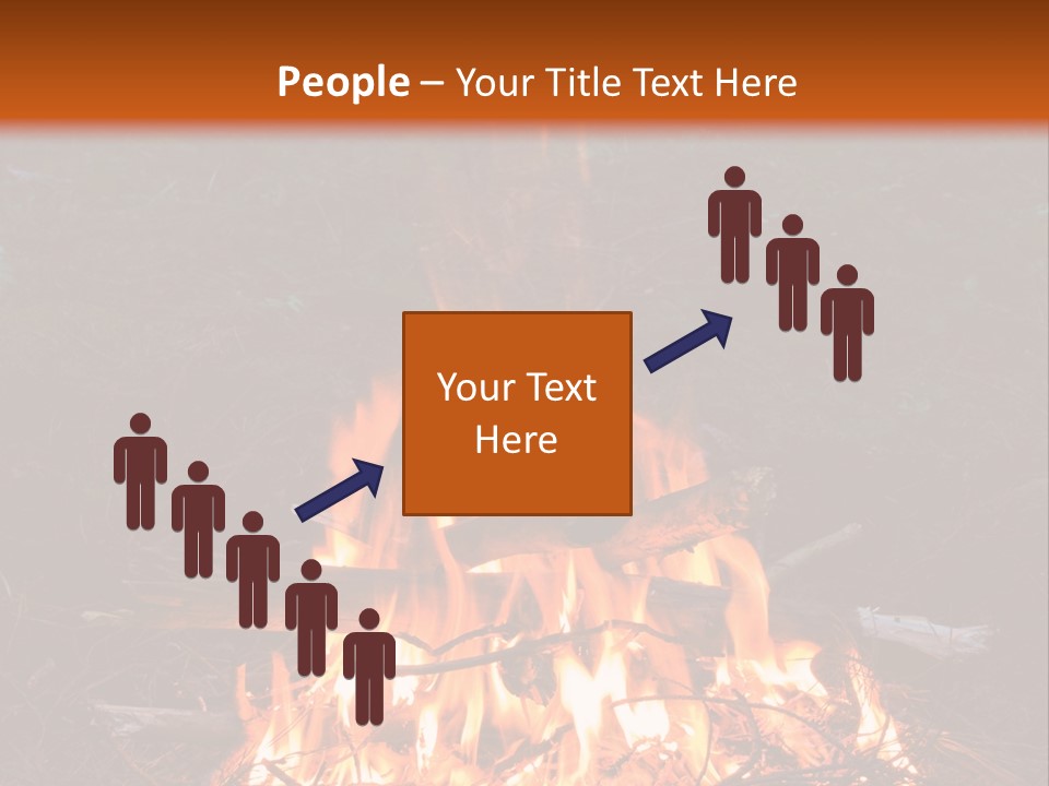 Light Flame Camp PowerPoint Template