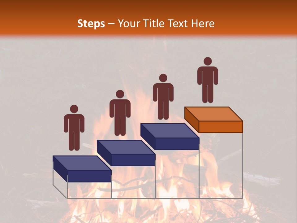 Light Flame Camp PowerPoint Template