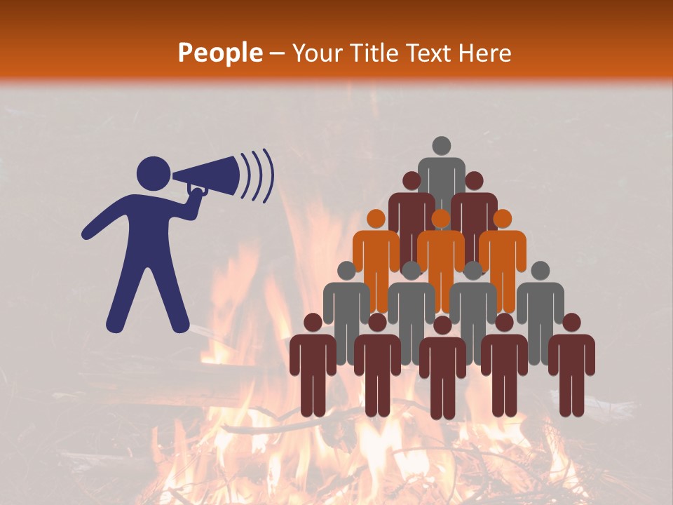 Light Flame Camp PowerPoint Template