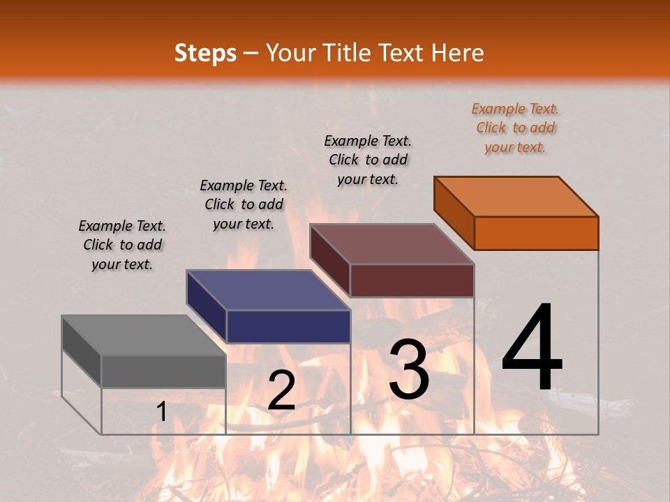 Light Flame Camp PowerPoint Template