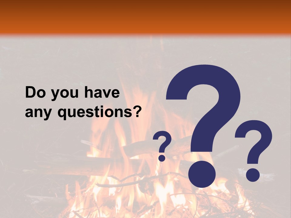 Light Flame Camp PowerPoint Template