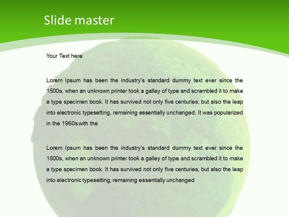 Green Earth PowerPoint Template