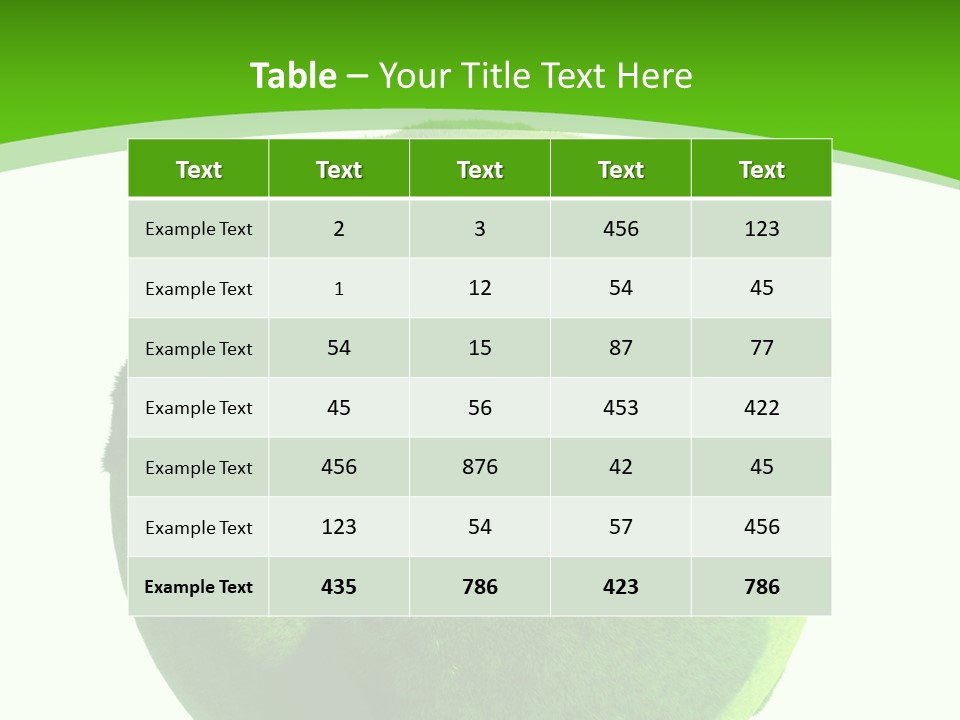 Green Earth PowerPoint Template