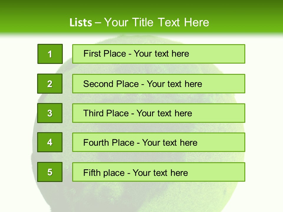 Grüne Erde PowerPoint Template