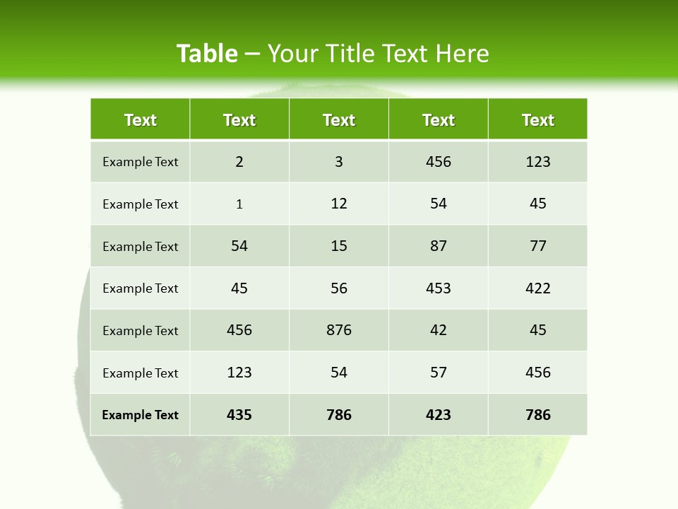 Grüne Erde PowerPoint Template