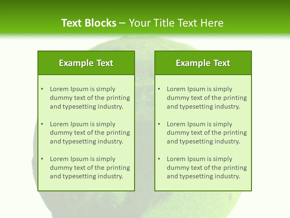 Grüne Erde PowerPoint Template