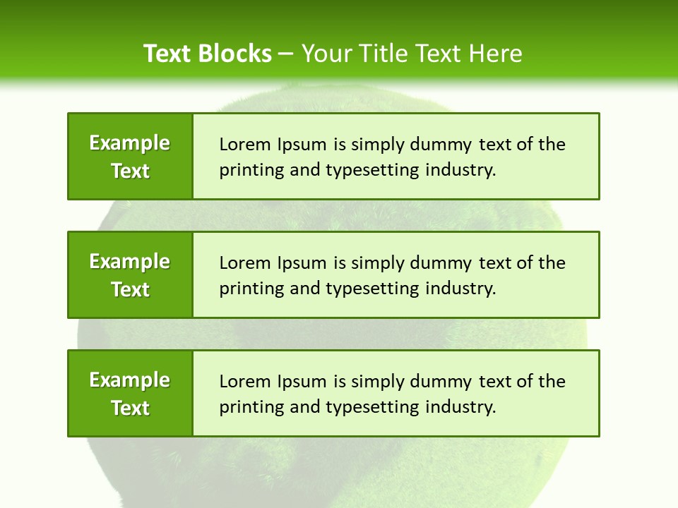Grüne Erde PowerPoint Template