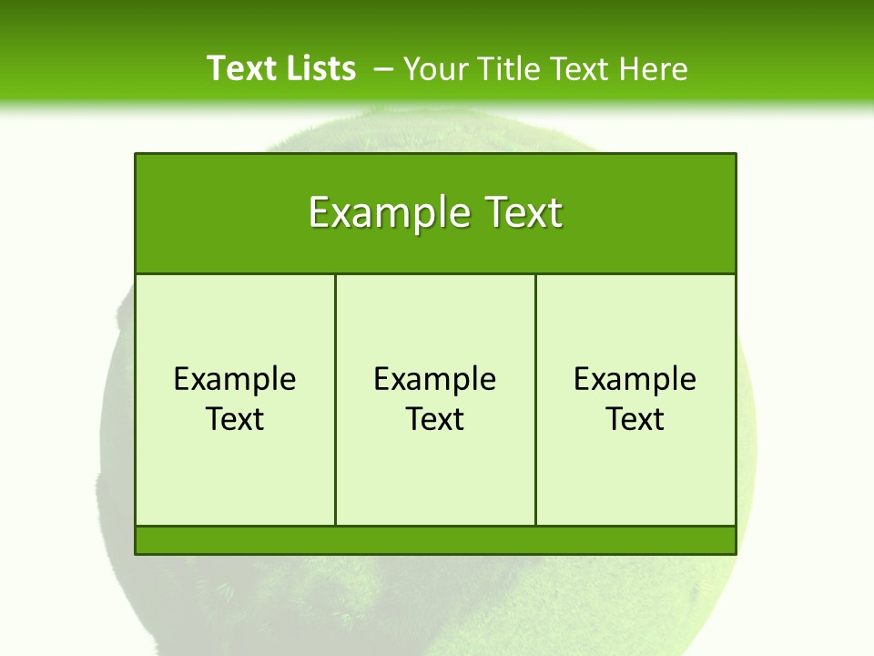 Grüne Erde PowerPoint Template