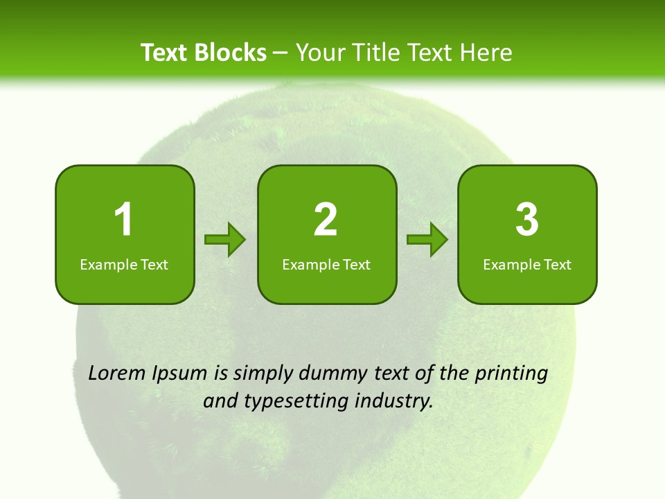 Grüne Erde PowerPoint Template