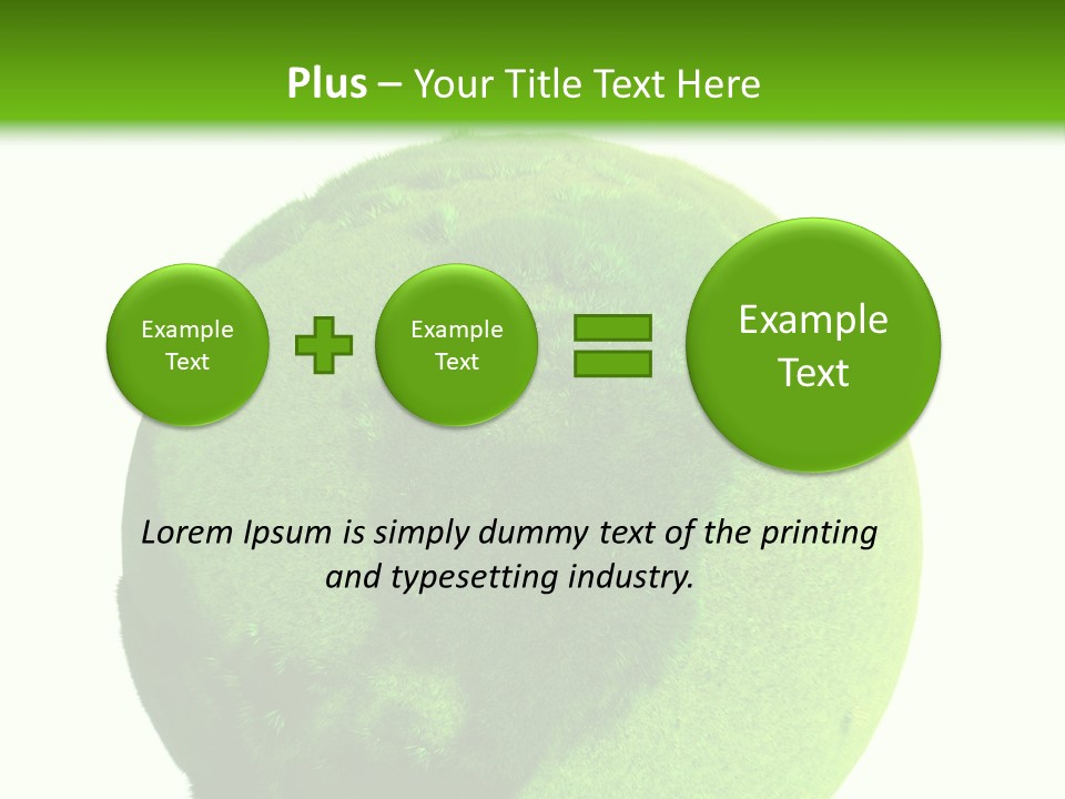 Grüne Erde PowerPoint Template