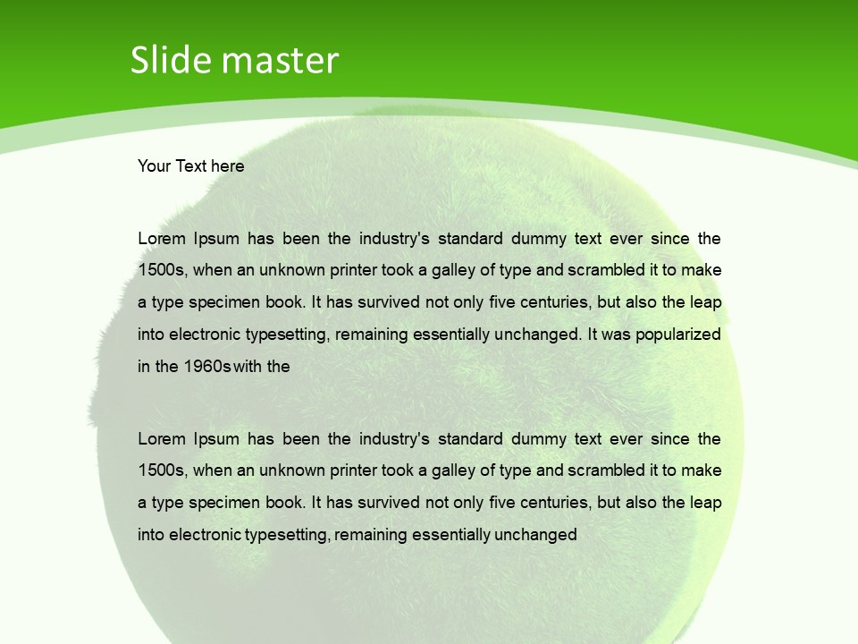 Green Earth PowerPoint Template