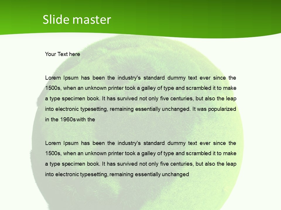 Green Earth PowerPoint Template