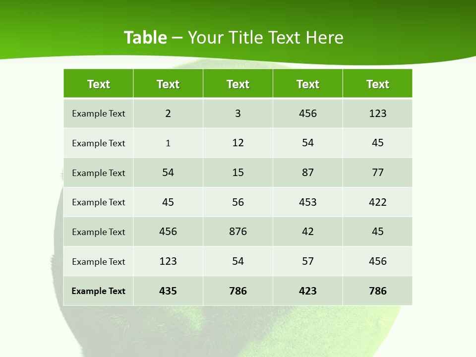 Green Earth PowerPoint Template