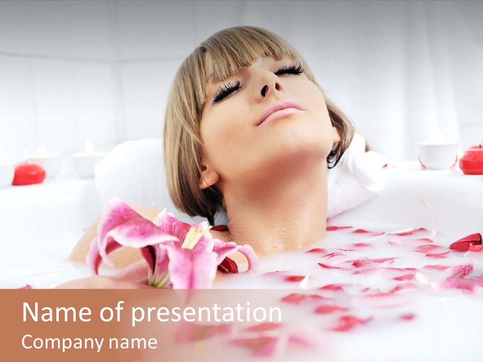 Milk Bath PowerPoint Template