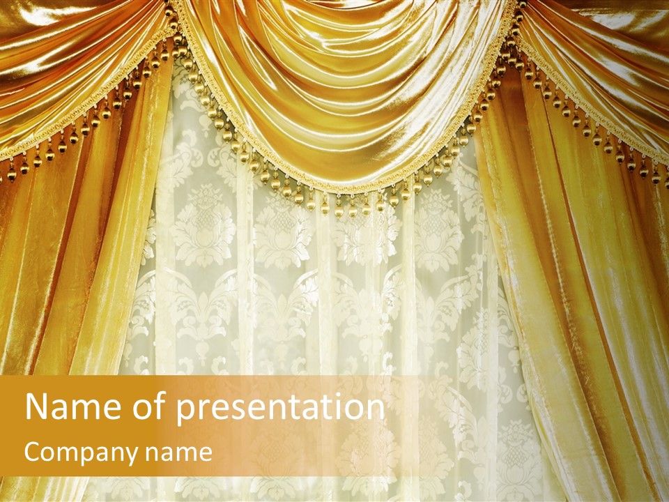 Curtain Luxury PowerPoint Template