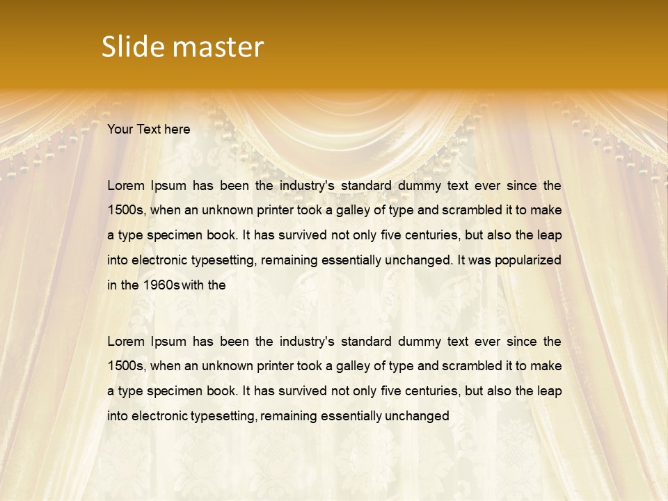 Curtain Luxury PowerPoint Template
