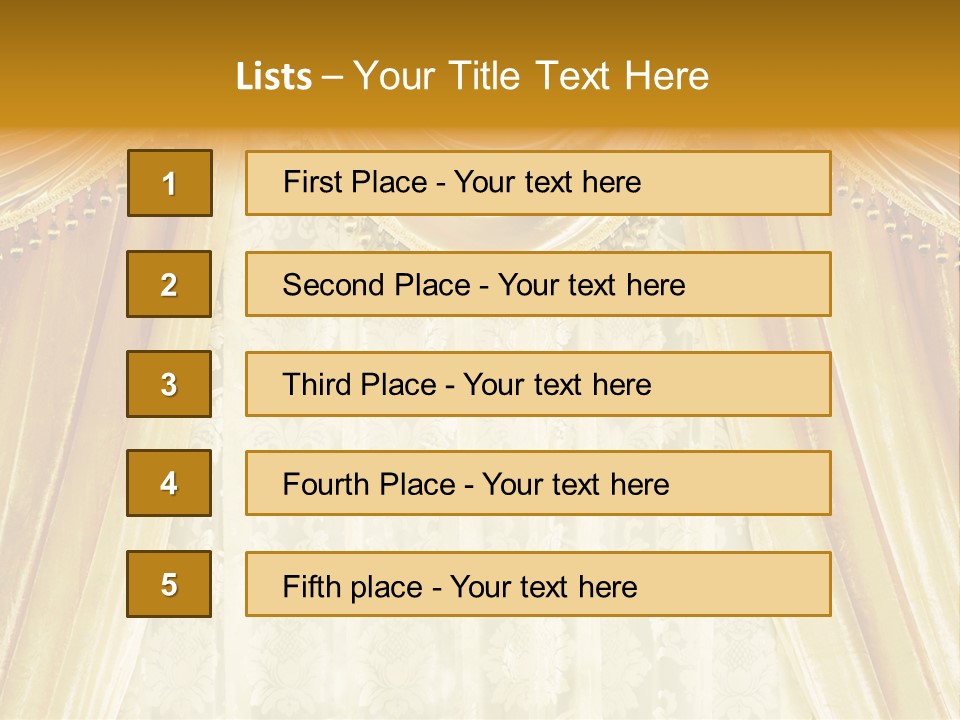 Curtain Luxury PowerPoint Template