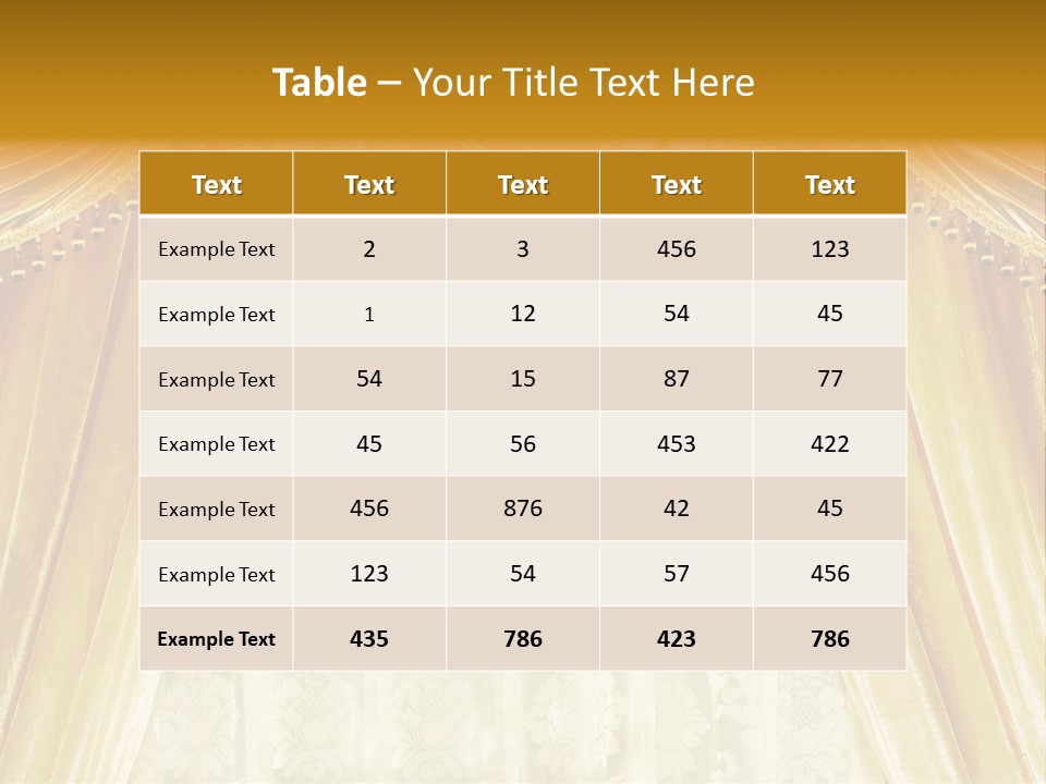 Curtain Luxury PowerPoint Template