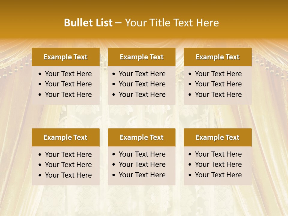 Curtain Luxury PowerPoint Template
