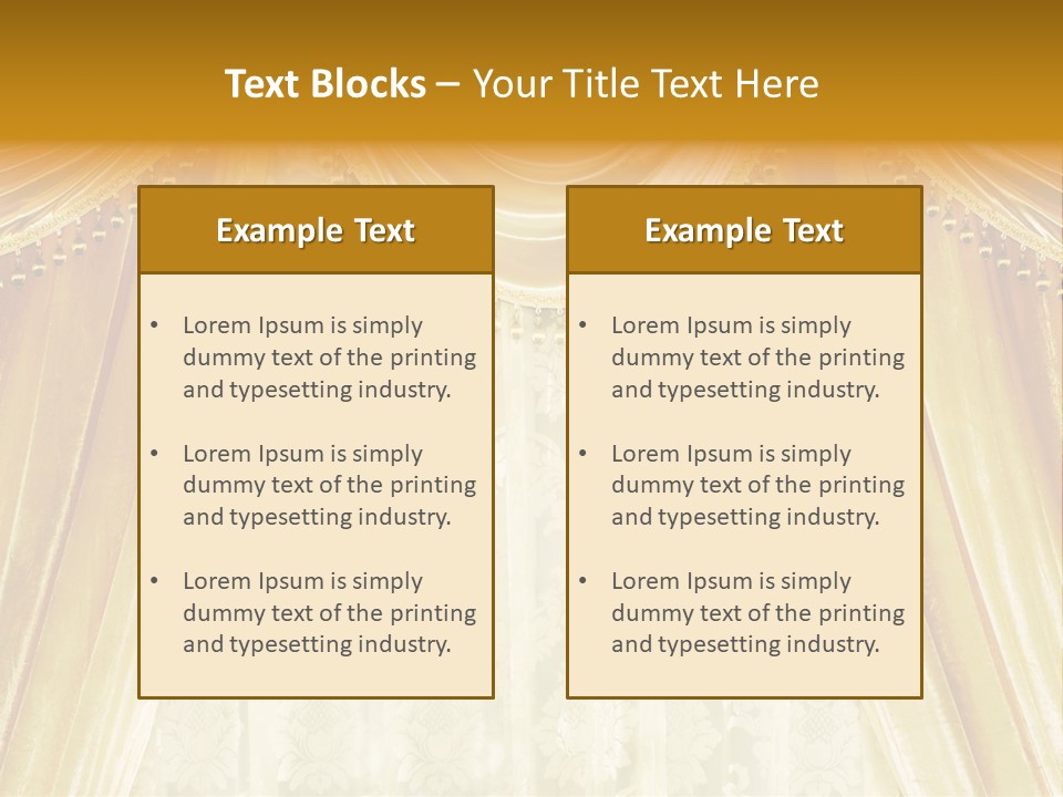 Curtain Luxury PowerPoint Template