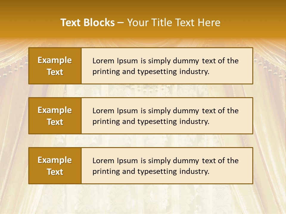 Curtain Luxury PowerPoint Template