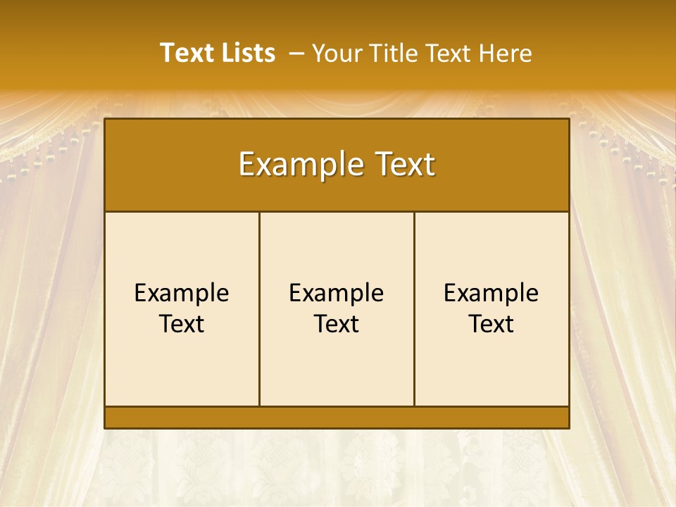 Curtain Luxury PowerPoint Template