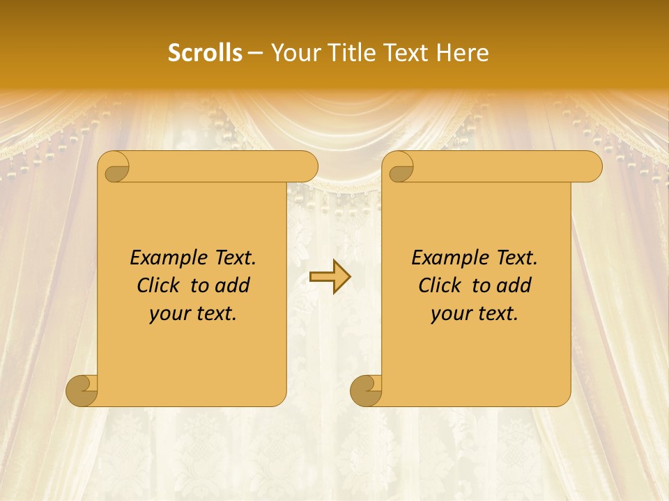Curtain Luxury PowerPoint Template